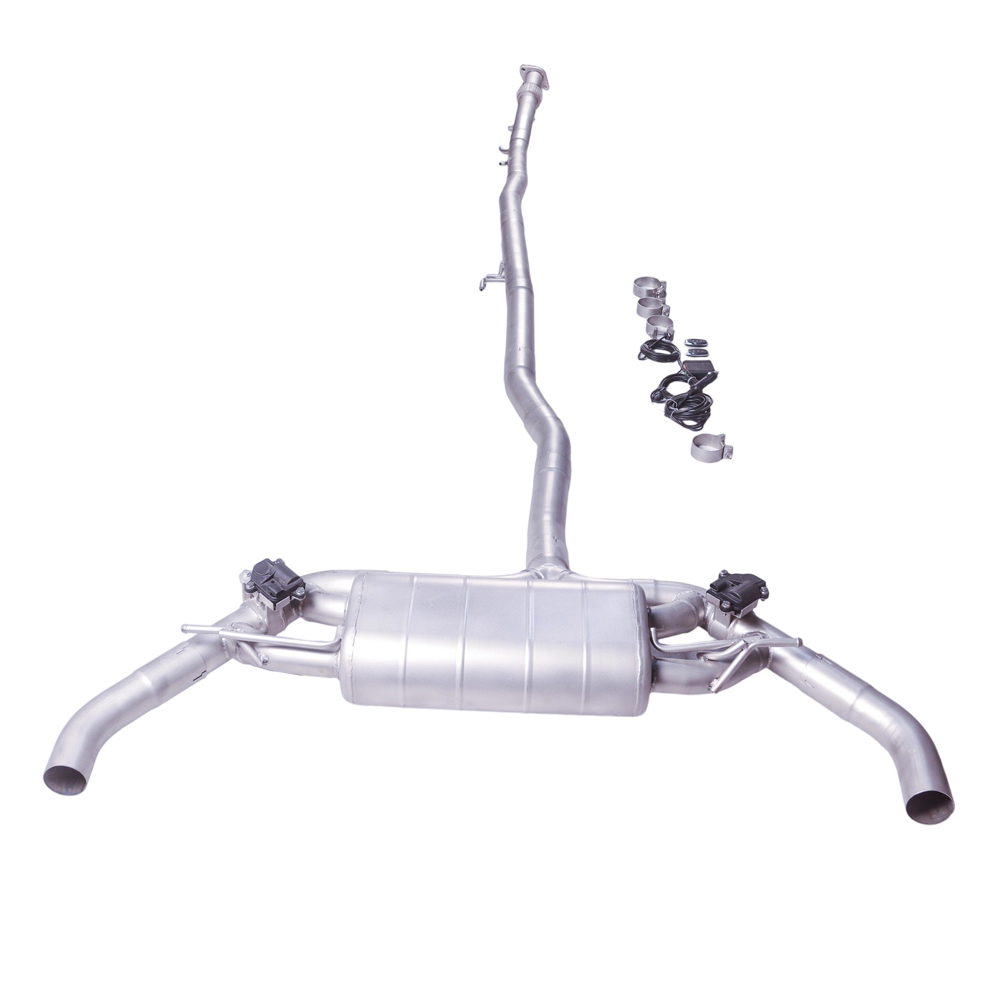 Mercedes-Benz A35 / A45 AMG 2.0T (W177)2019–2024-CatBack Exhaust System | Single Muffler | Dual Valves | Dual Exit | OEM Diffuser & Tips Compatible