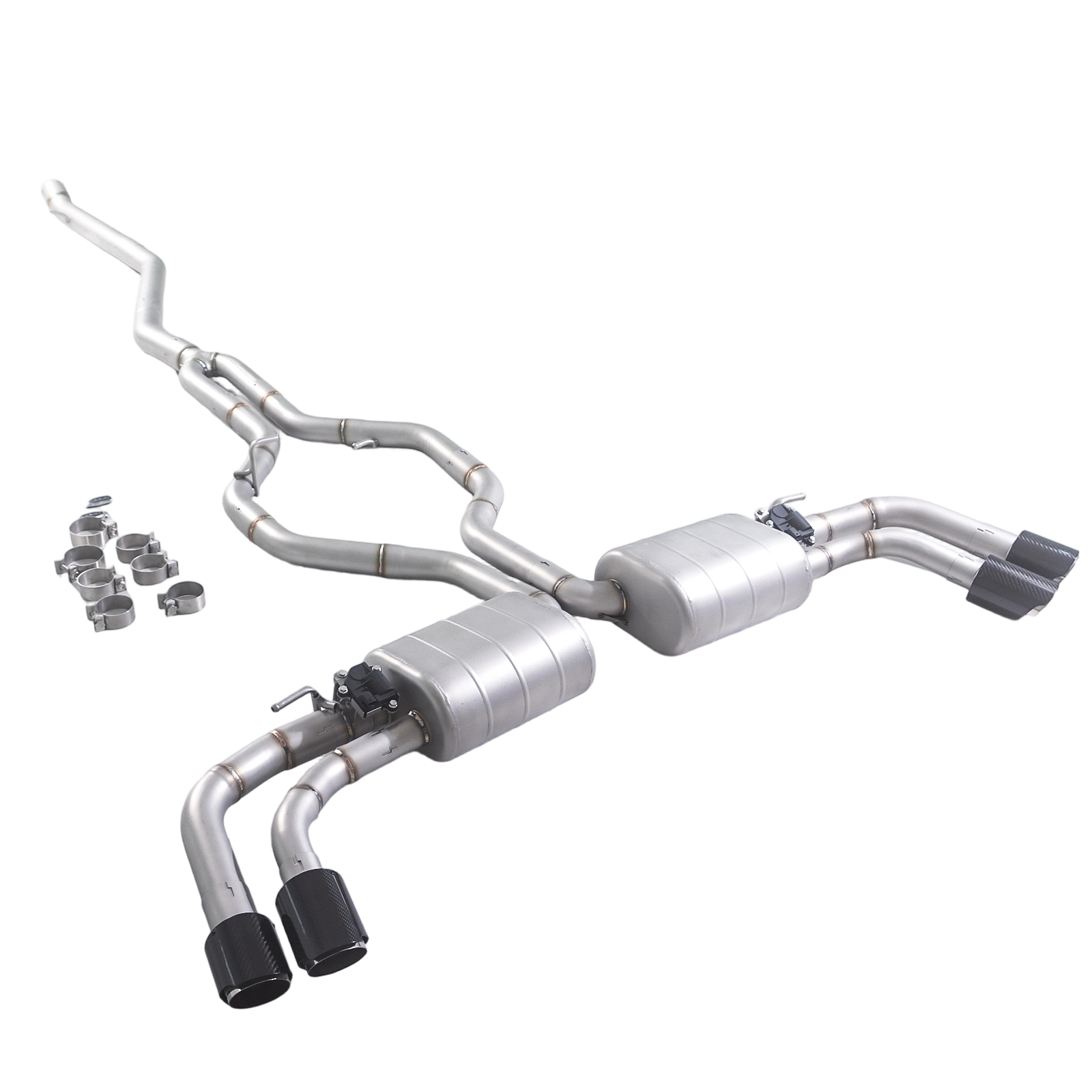 2010–2016 BMW X6 3.0T Valved Cat-Back Exhaust Dual Mufflers | Dual Valves | Quad Exit