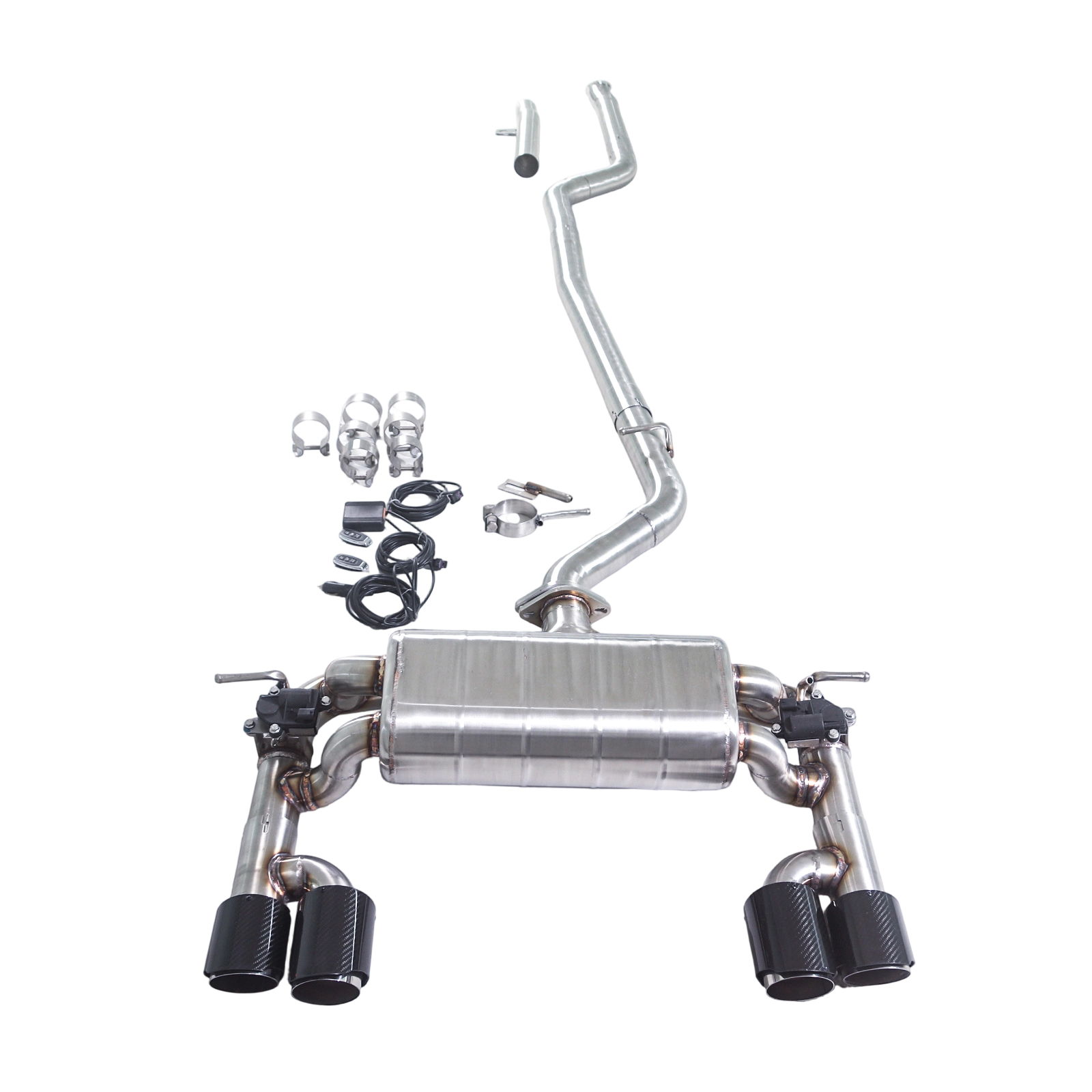 2018 BMW 318i F30 1.5T GFC Cat-Back Exhaust Single Muffler | Dual Valves | Quad Exit | M3 Body Kit Compatible