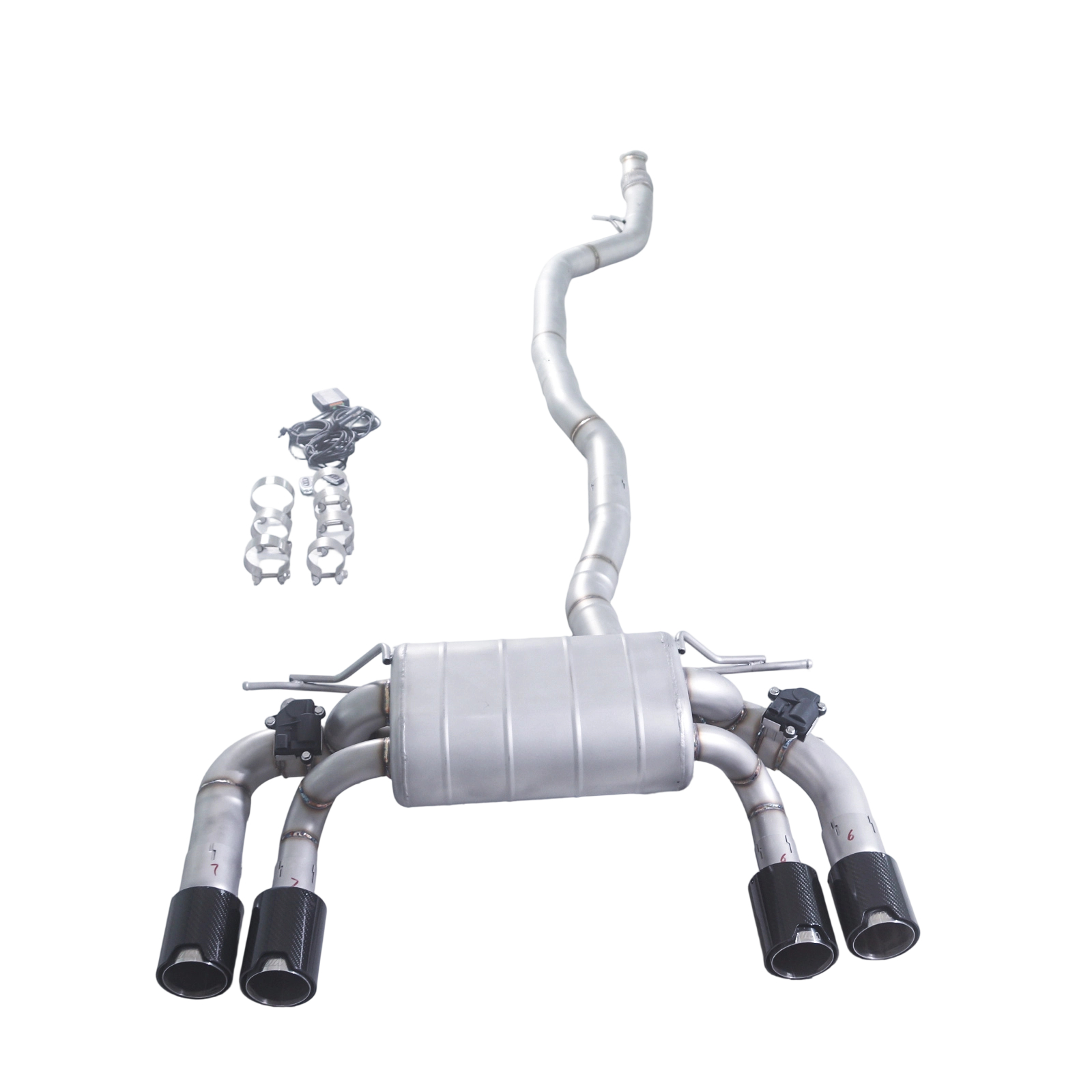 2015–2018 BMW M2 N55 3.0T Valved Cat-Back Exhaust Single Muffler | Dual Valves | Quad Exit