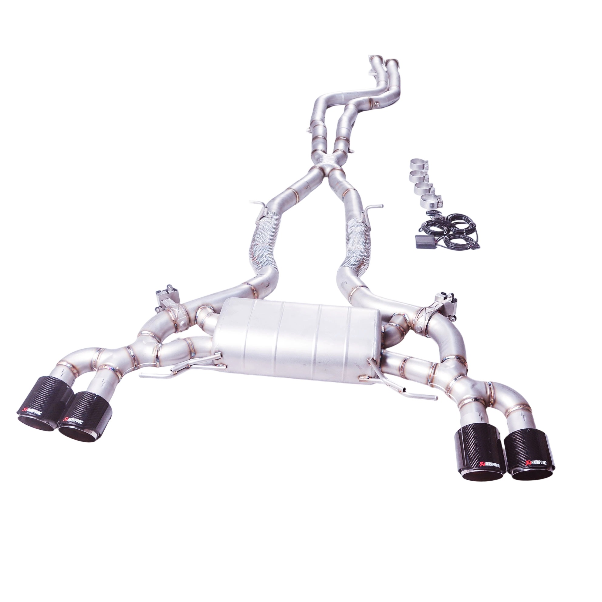 2020 BMW X4M 3.0T F97/F98 S58 GFC Cat-Back Exhaust Single Muffler | Dual Valves | Quad Exit