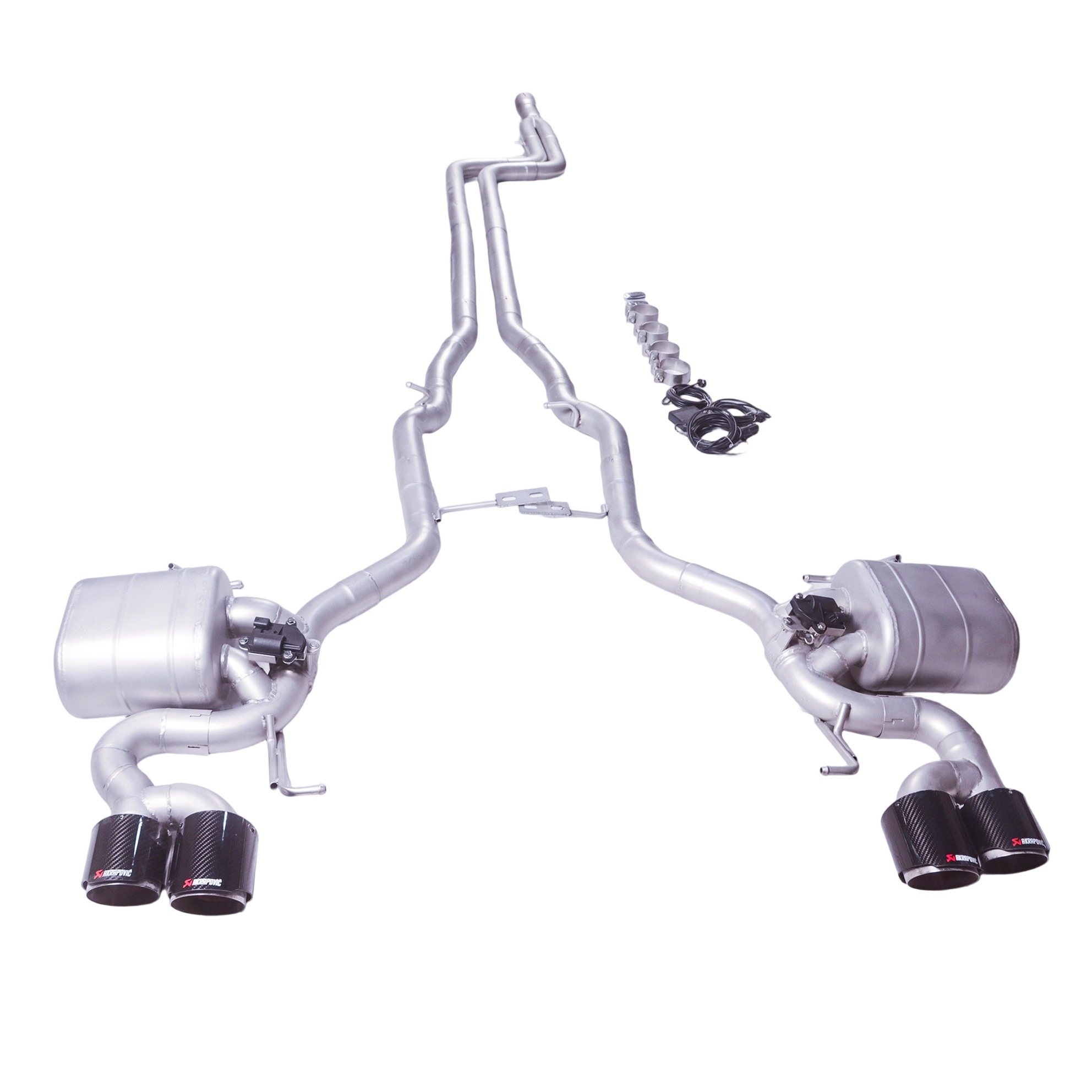 2012 BMW 535GT F07 3.0T N55 Valved Cat-Back Exhaust Dual Mufflers | Dual Valves | Quad Exit | M5 Rear Bumper Compatible