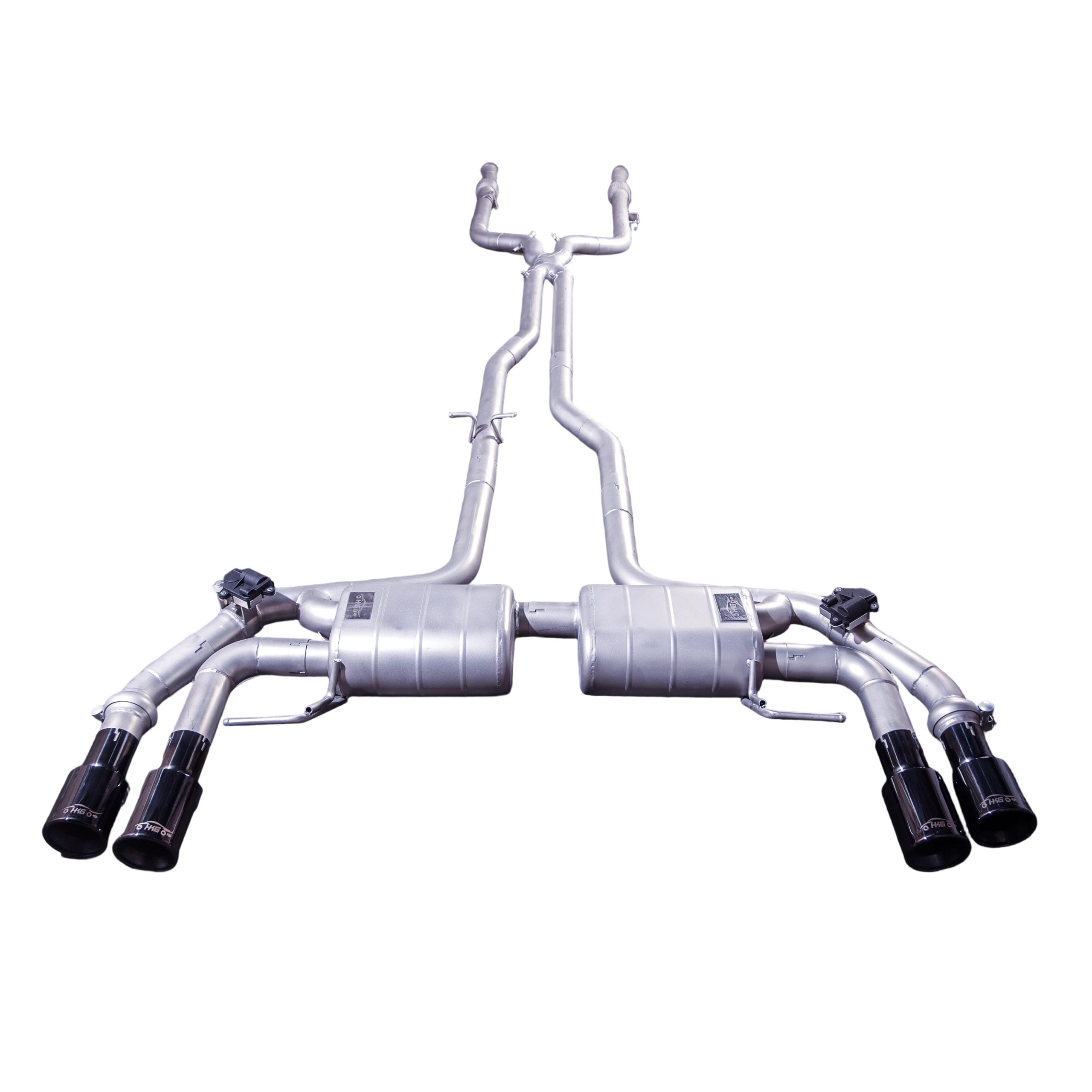 Mercedes-Benz GLC43 3.0T 2022-CatBack Exhaust System | Dual Mufflers | Dual Valves | Quad Exit Configuration CatBack Exhaust System Dual Mufflers | Dual Valves | Dual Exit Configuration