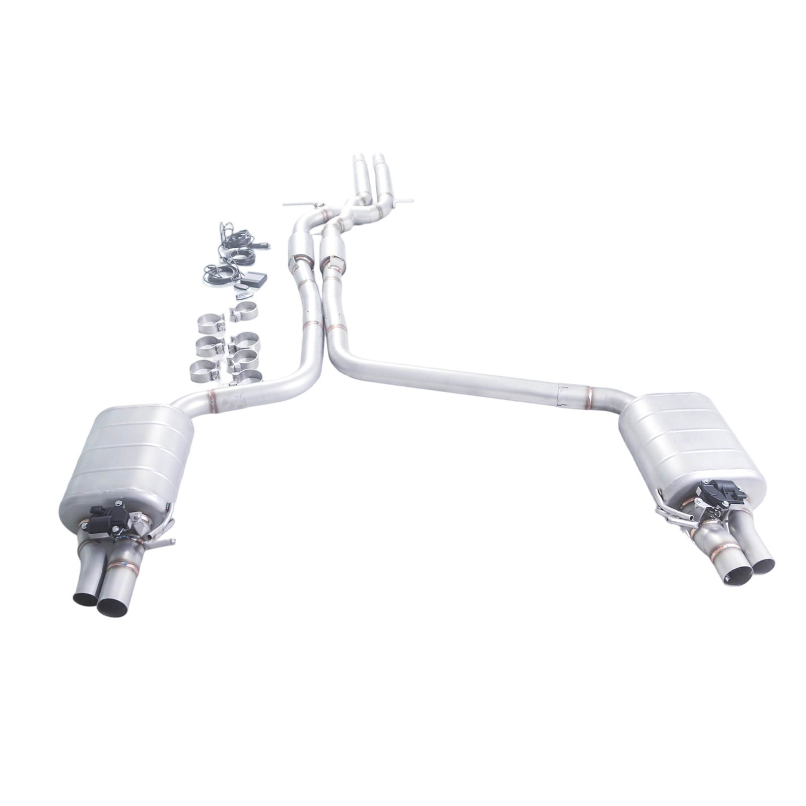 2014 Audi A7 C7 3.0T GFC Cat-Back Exhaust Dual Mufflers | Dual Valves | Dual Exit | RS7 Rear Lip Compatible