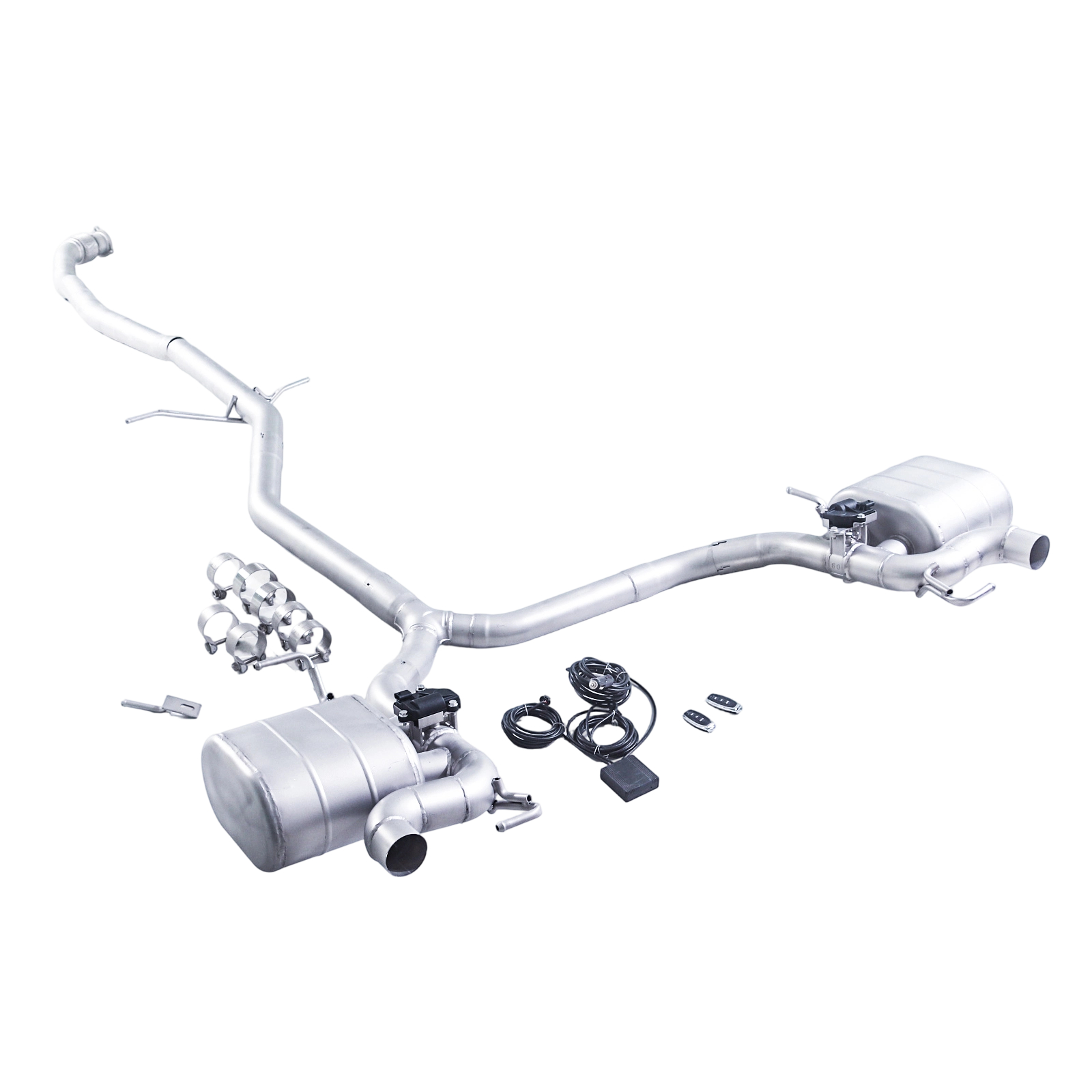 2010 Audi A5 quattro GFC Full Exhaust System (Front + Mid + Rear) Dual Mufflers | Dual Valves | Quad Exit