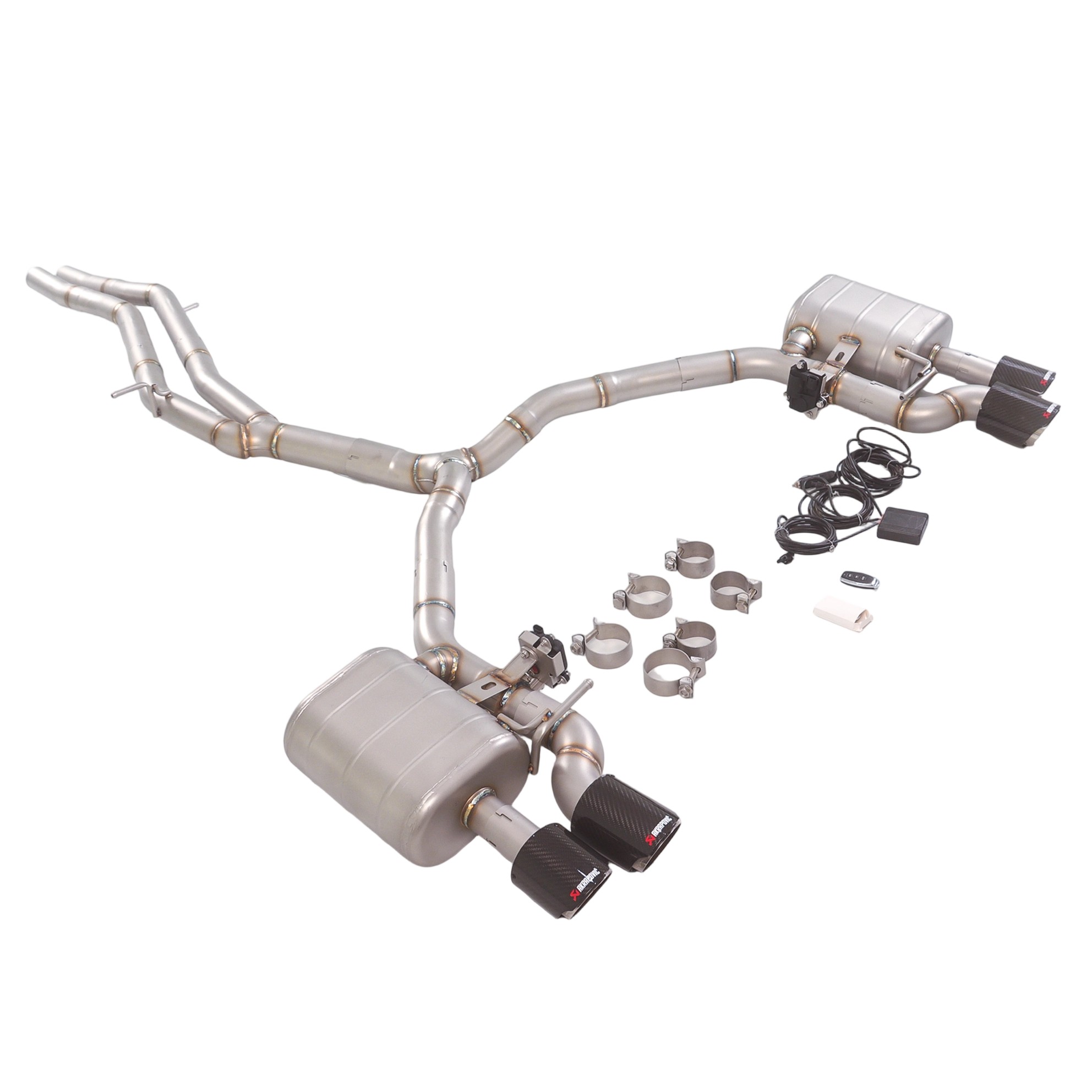 2018 Audi S5 B9 3.0T GFC Valved Cat-Back Exhaust Dual Mufflers | Dual Valves | Quad Exit