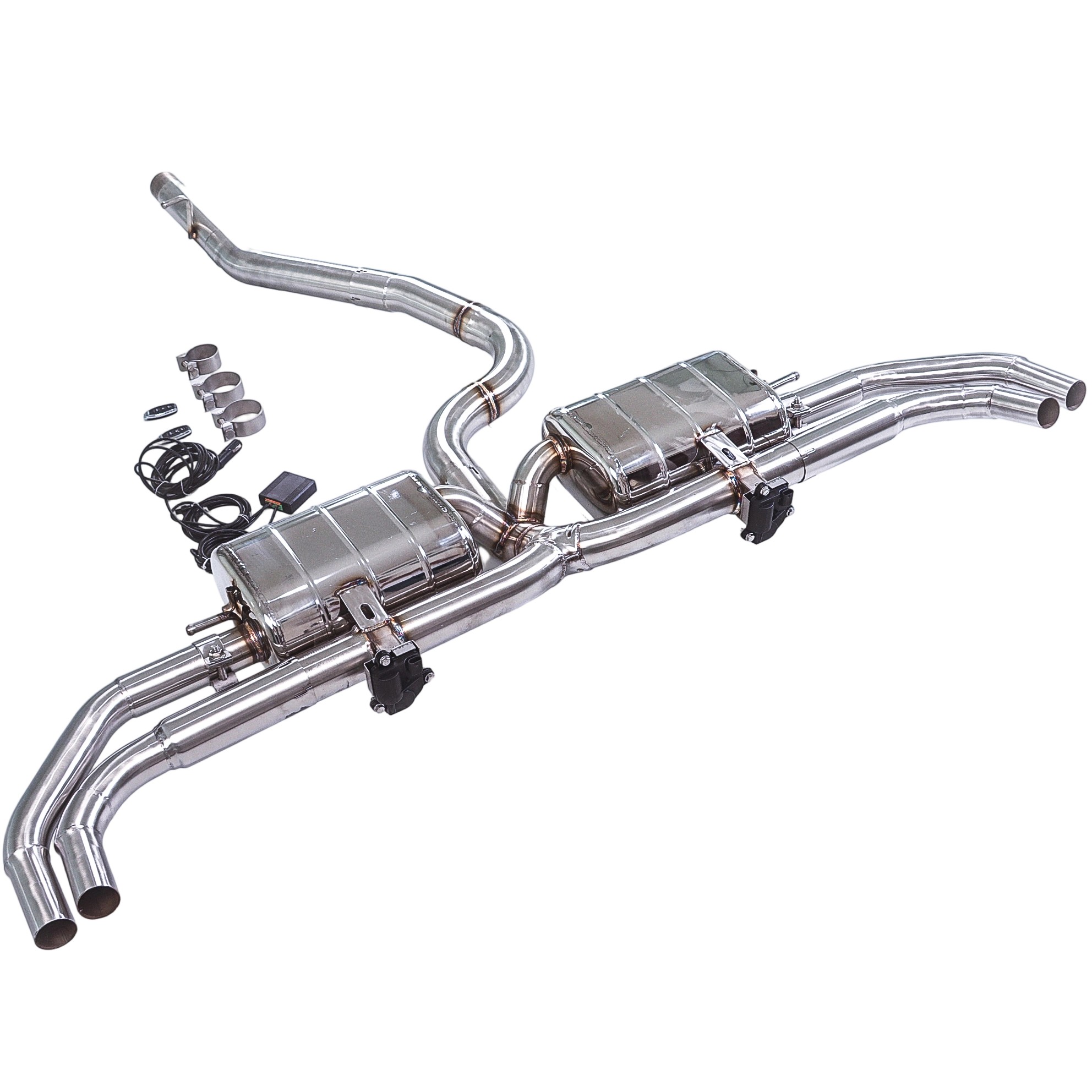 2019–2024 Audi Q3 quattro 3.0T GFC Cat-Back Exhaust Single Muffler | Dual Valves | Quad Exit | RSQ3 Rear Lip Compatible