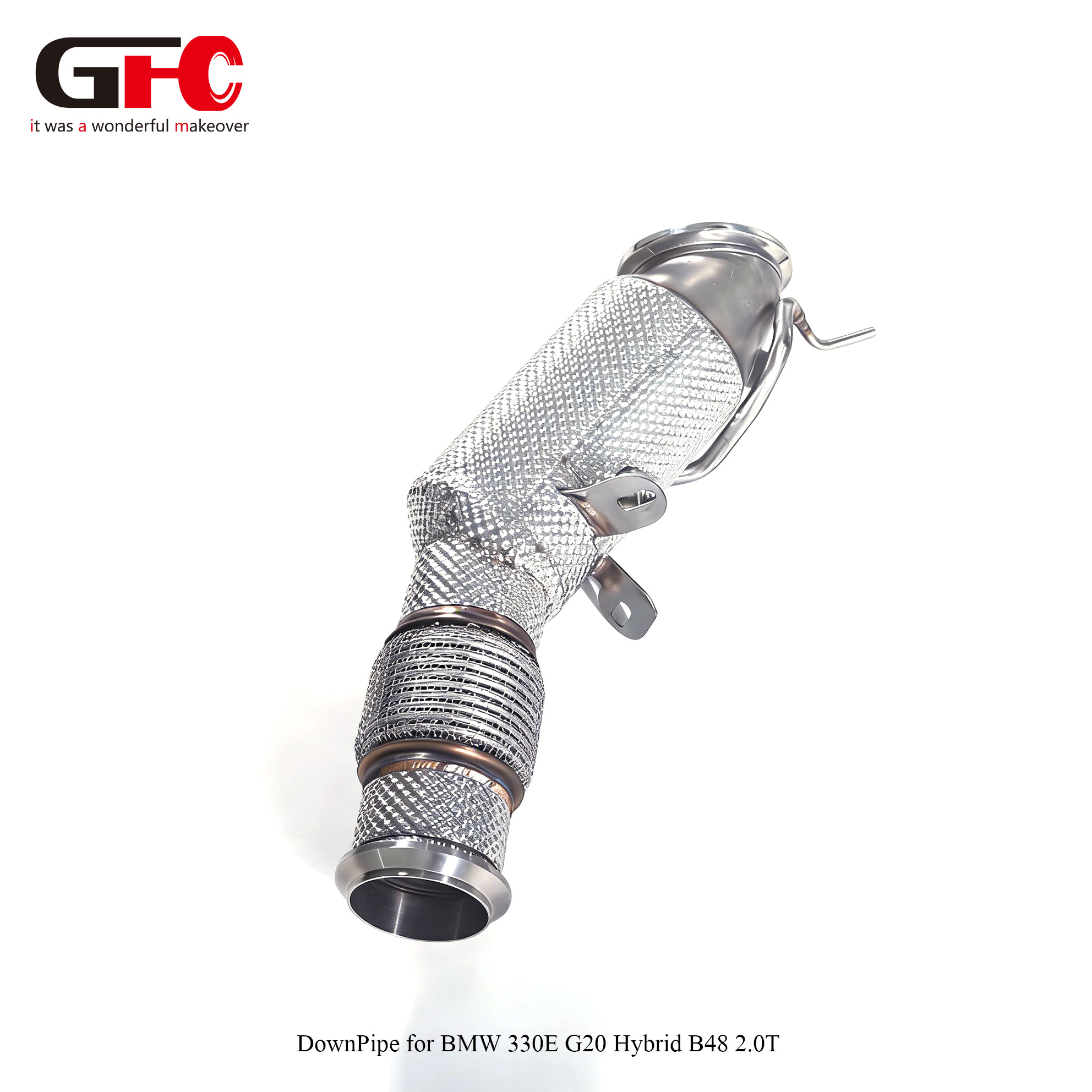 BMW 330e G20 2.0T B48 Hybrid Performance Downpipe - 200 Cell Catalytic Converter Downpipe