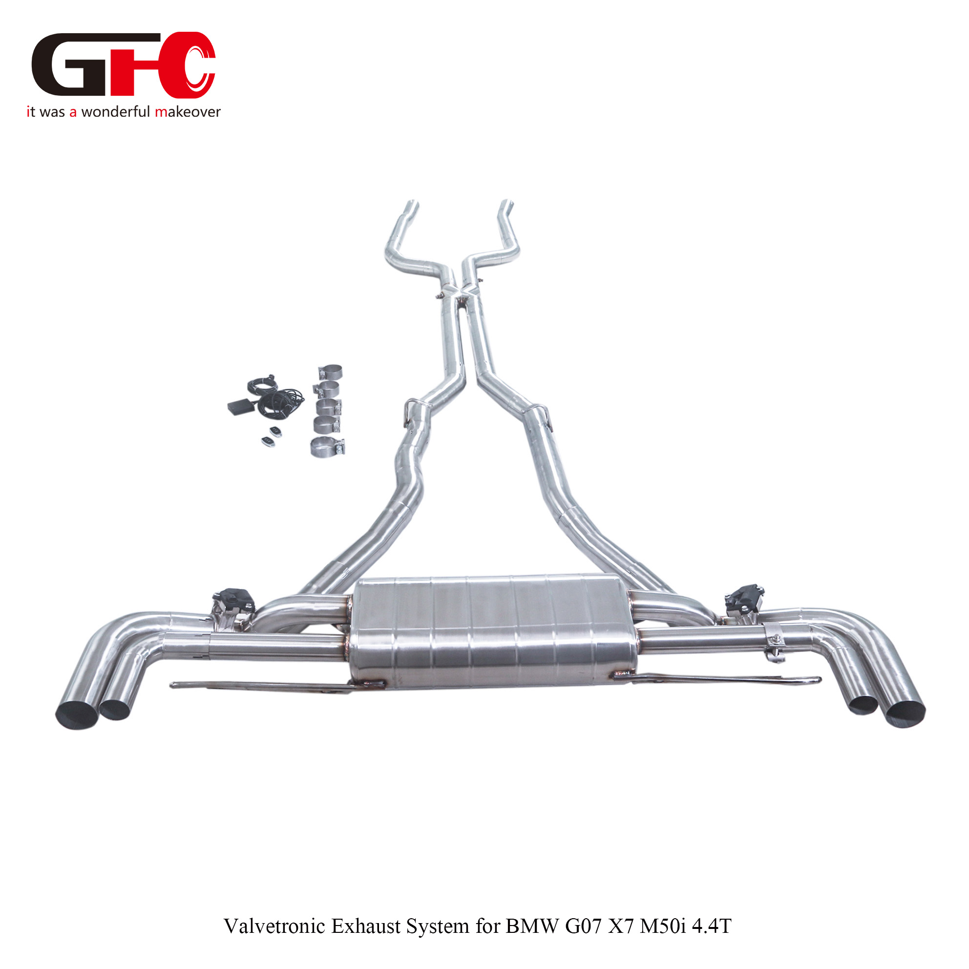 2018-2025 Lexus LC500 5.0L GFC Catback with Single Muffler Dual Valvetronic Dual Exit to Fit Factory Tips