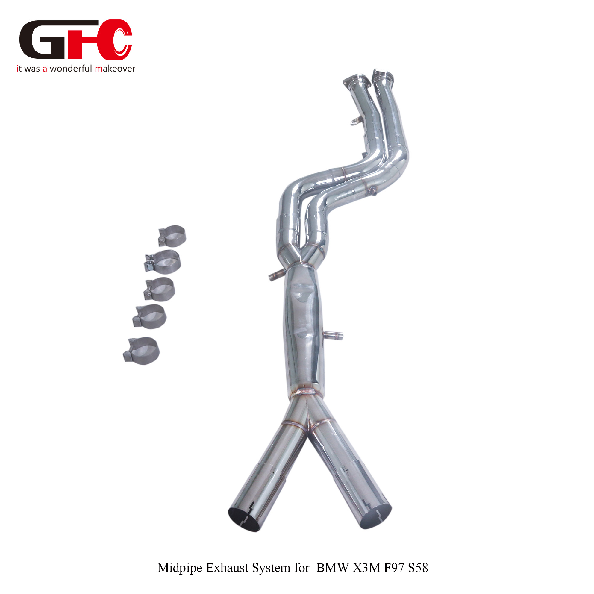 2019 BMW X3M F97 3.0T S58 Catless Middle Pipe