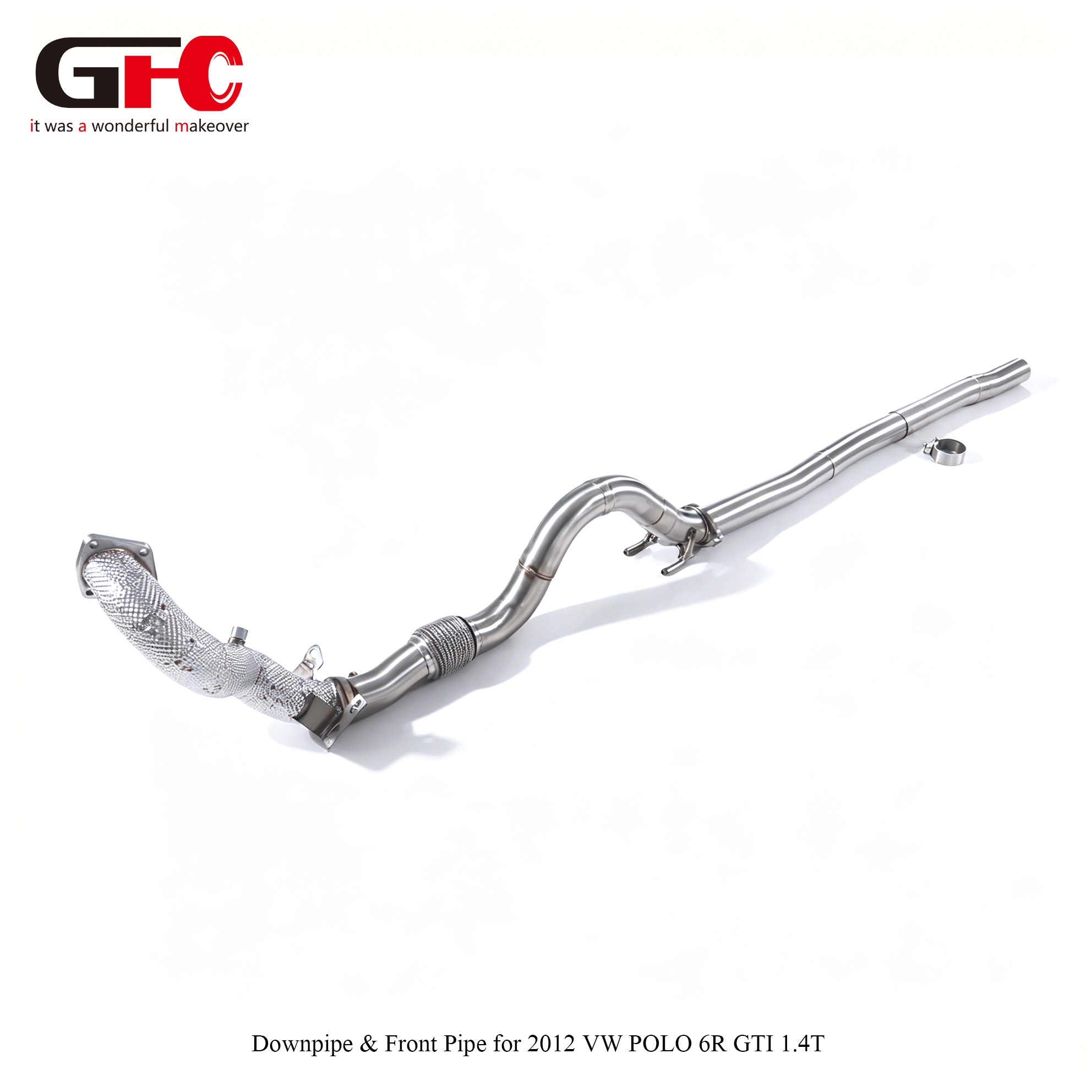2012 Volkswagen Polo GTI 1.4T 6R Downpipe Without Cat & Front Pipe