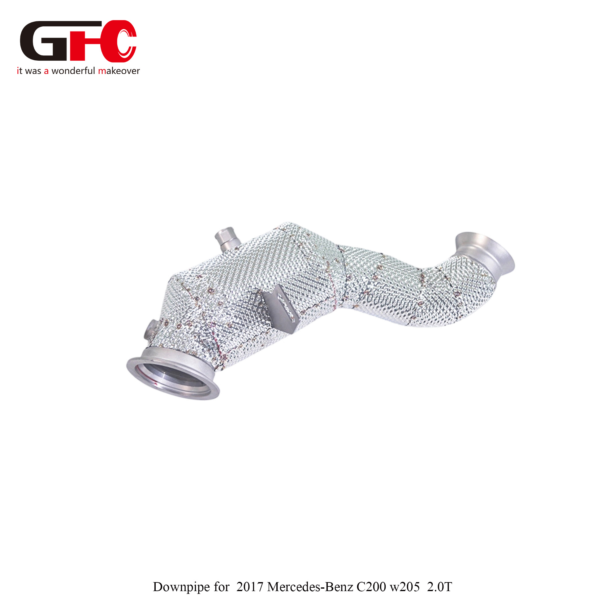 2017 Mercedes-Benz C200 W205 2.0T Modified with GFC 100 Cell High Flow Catalytic Converter Downpipe