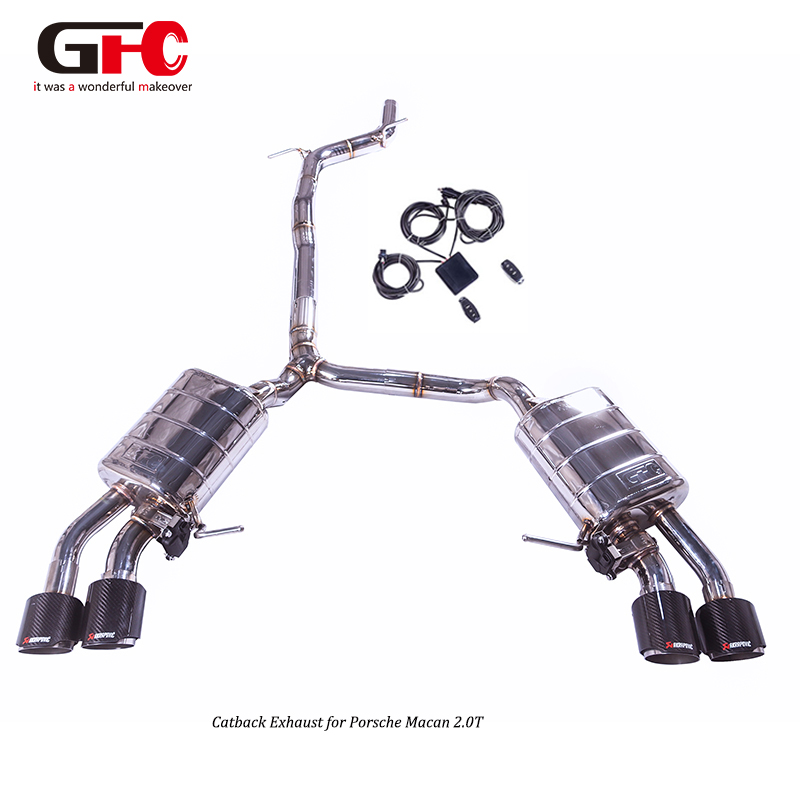 Sport exhaust system for Porsche Macan 2.0T 304 stainless steel