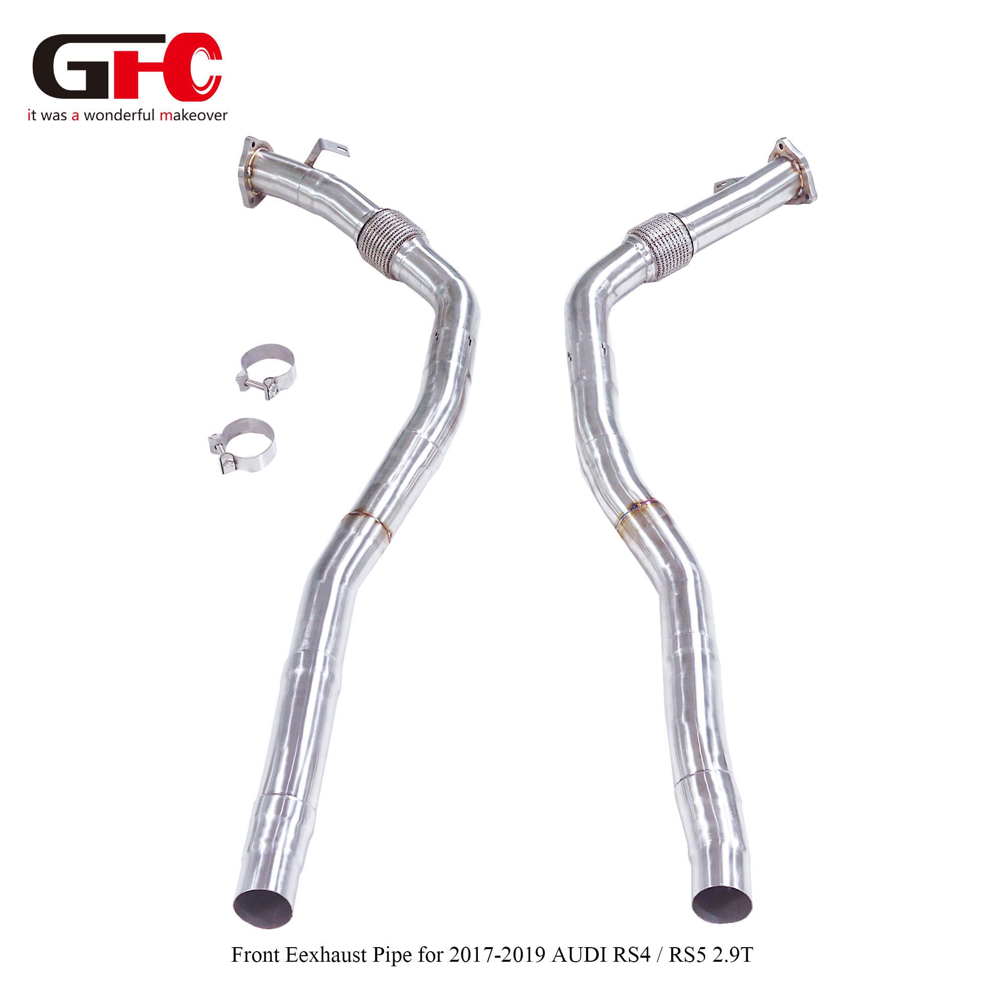 2017-2019 Audi RS4 / RS5 (B9) 2.9T Performance Front Pipes / Downpipes