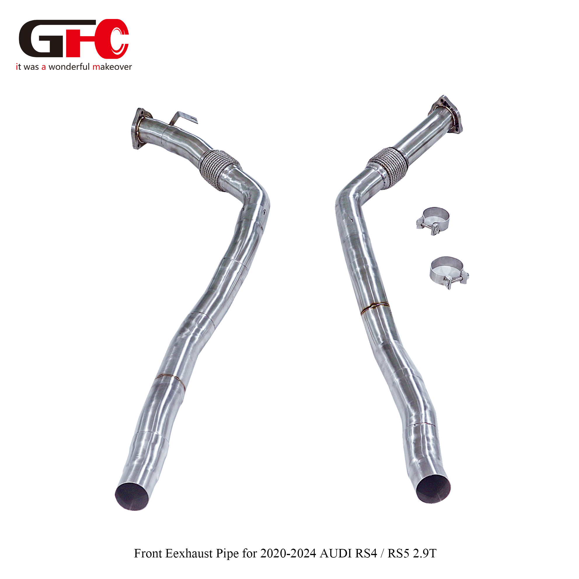 2020-2024 Audi RS4 / RS5 (B9) 2.9T Performance Front Pipes / Downpipes